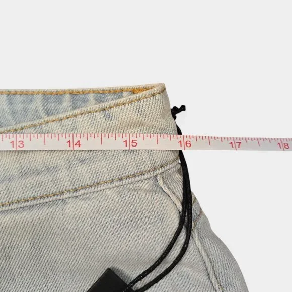 BlankNYC The Barrow High Rise Crochet Front Cutoff Shorts 30 Granny Square NWT - Picture 9 of 11